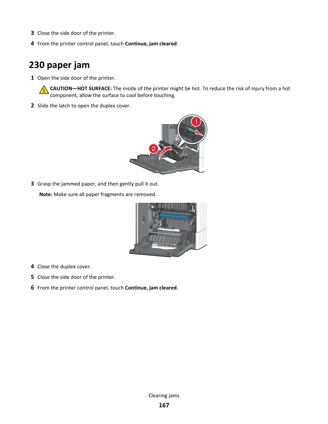 Lexmark C790 manual 167 