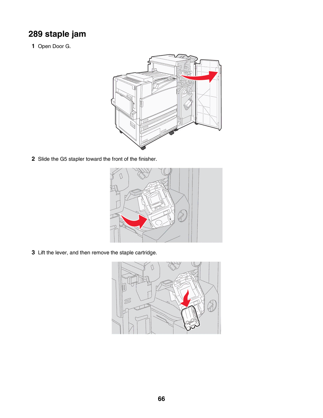 Lexmark C935 manual Staple jam 