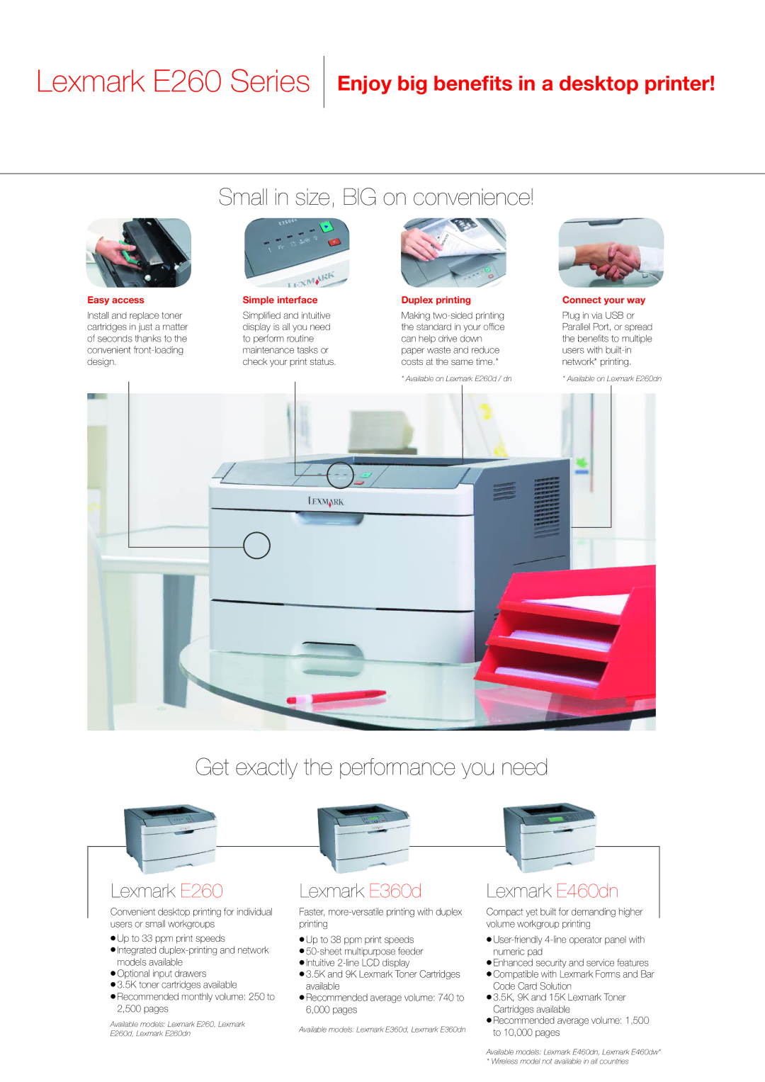 Lexmark manual Lexmark E260 Series 