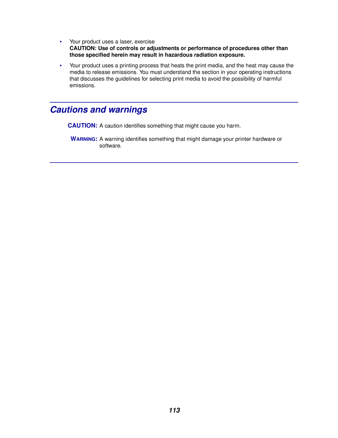 Lexmark E320/E322 manual 113 