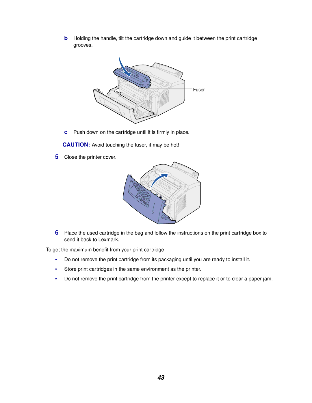 Lexmark E320/E322 manual Fuser 