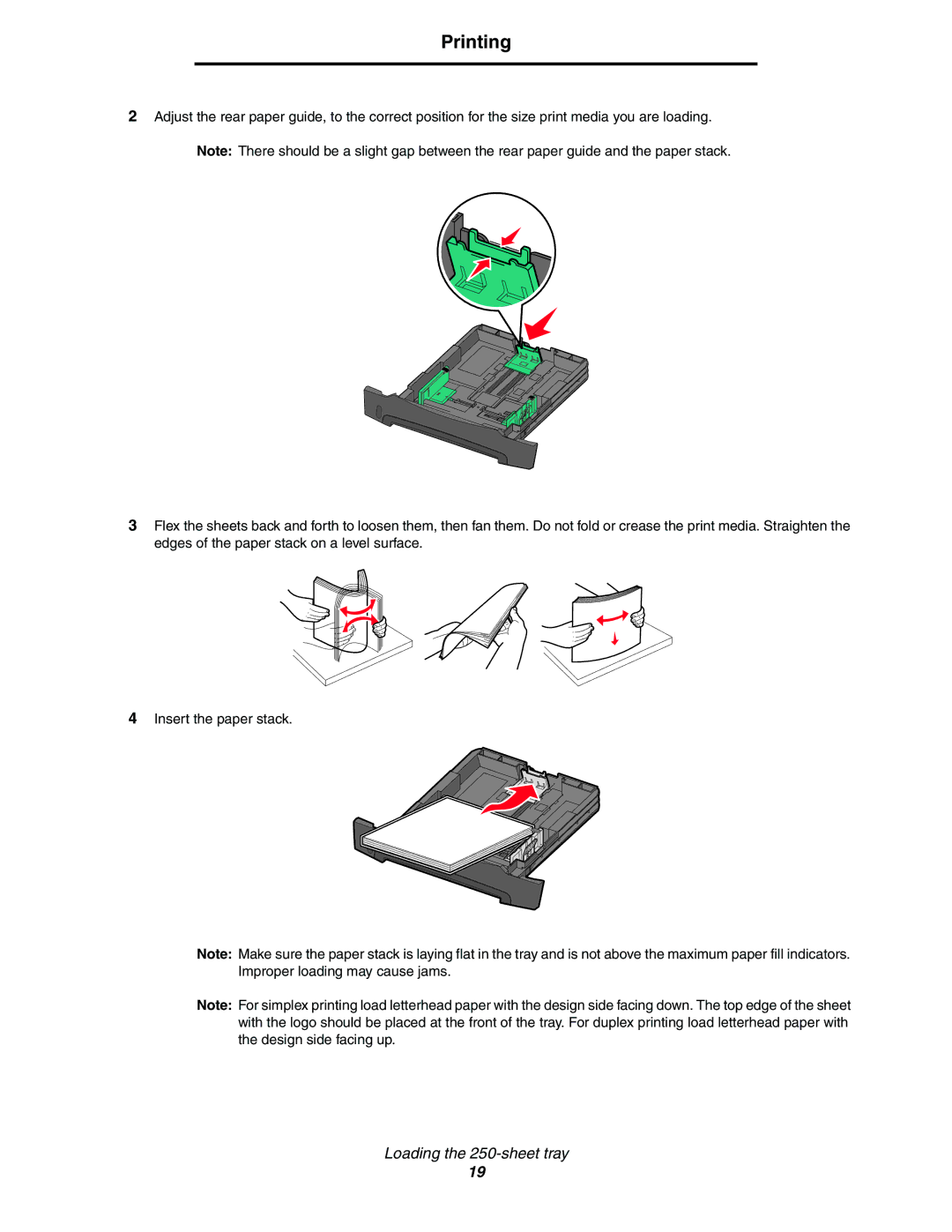 Lexmark E352DN manual Printing 