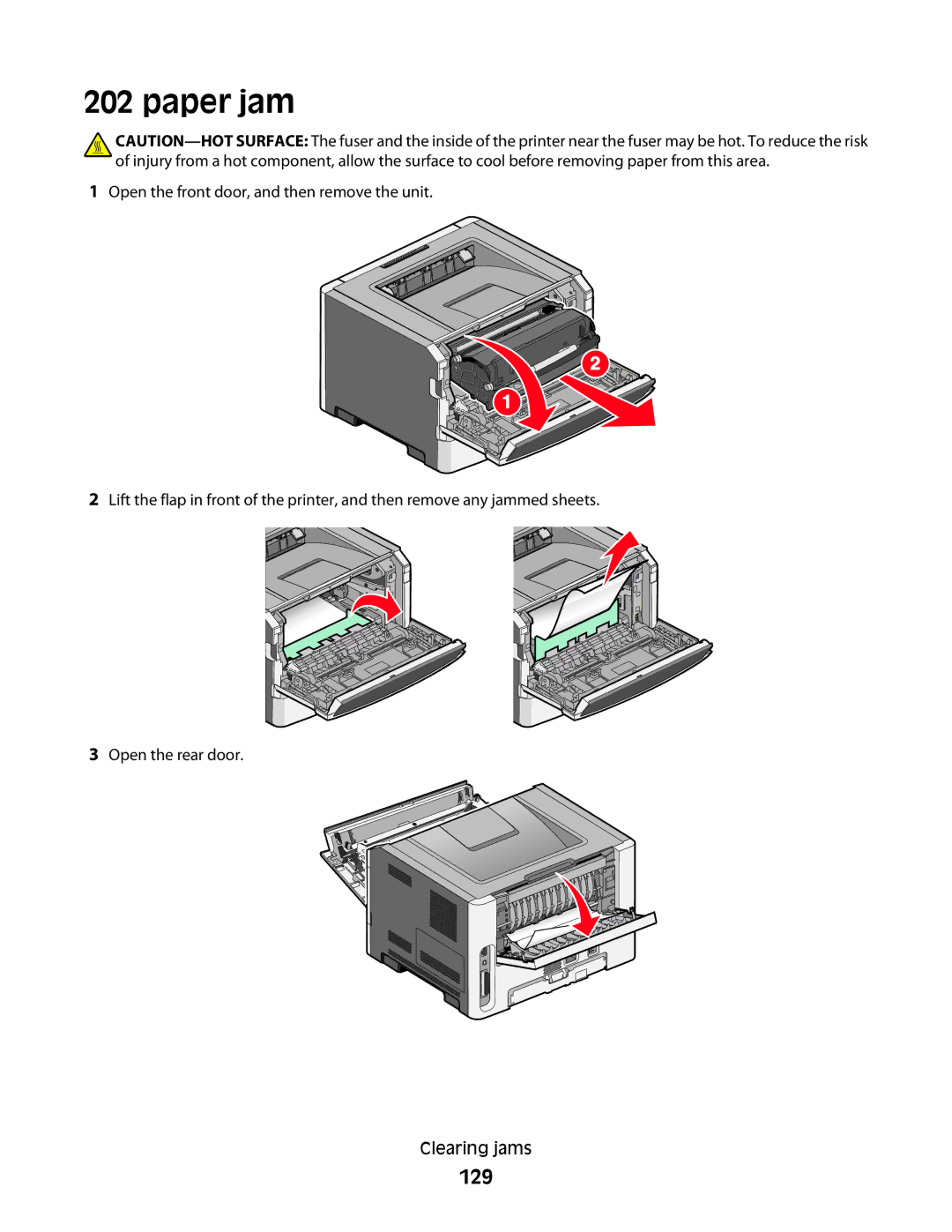 Lexmark E462dtn, E460dw manual 129 