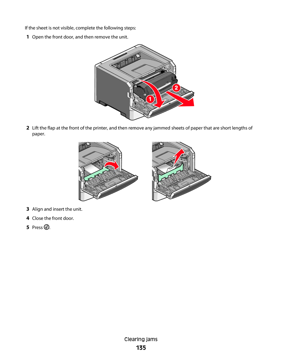 Lexmark E462dtn, E460dw manual 135 