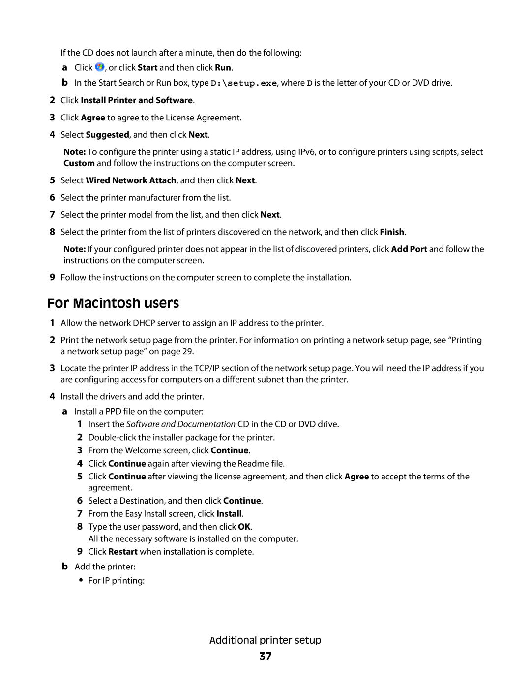 Lexmark E462dtn, E460dw manual For Macintosh users 