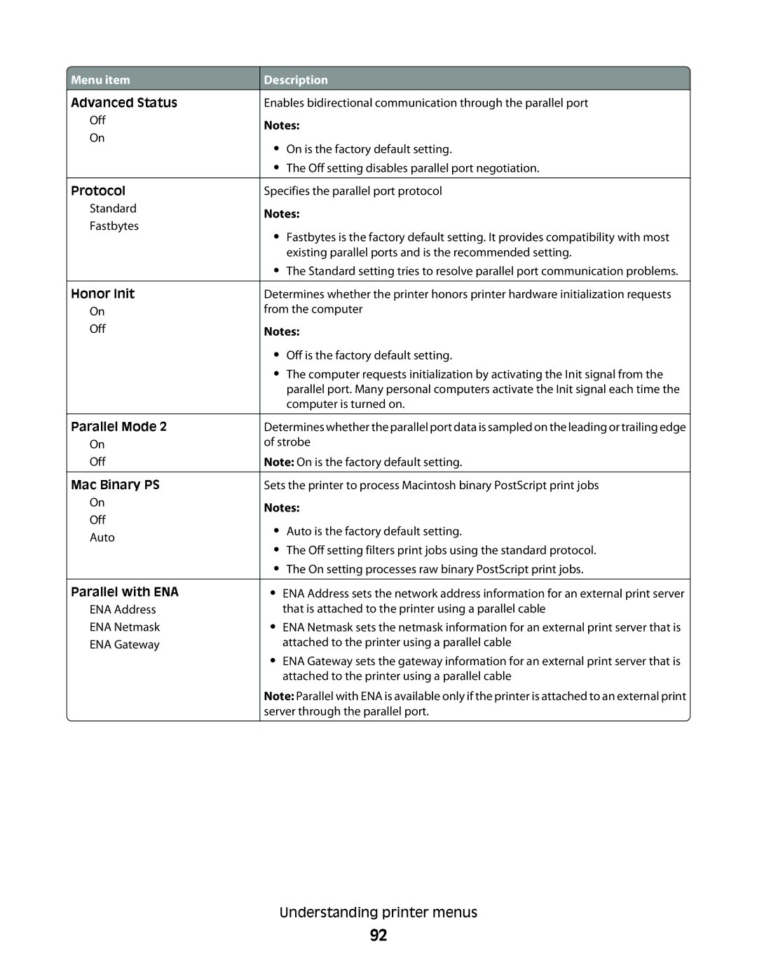 Lexmark E460dw, E462dtn manual Advanced Status 