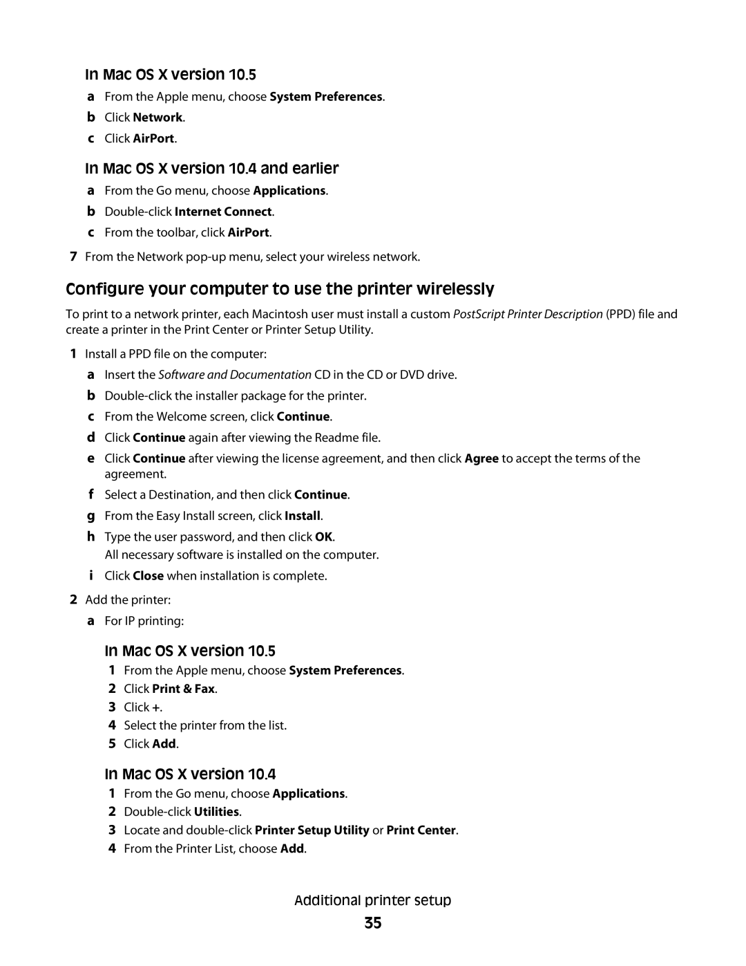 Lexmark E460dw manual Configure your computer to use the printer wirelessly, Double-clickInternet Connect 