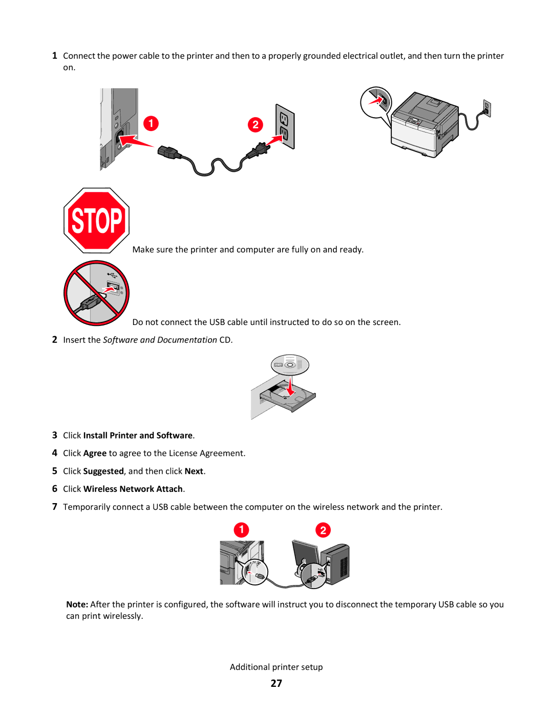 Lexmark gt1, gd2, gd1, dn1, dn2, 43W, 439, 430, 544dn, 544n, 5025, 26C0104, 26C0000, 26C0050, xd2 Click Install Printer and Software 