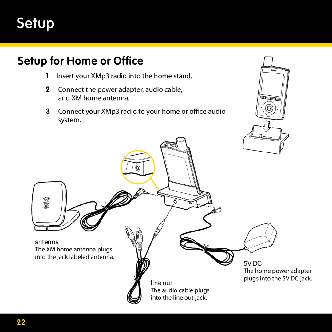 Lexmark GEX-XMP3 manual Setup for Home or Office 