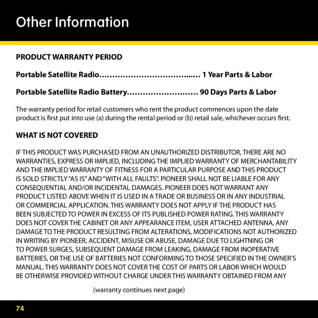 Lexmark GEX-XMP3 manual Product Warranty Period 