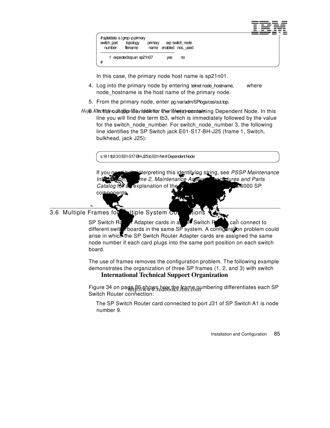 Lexmark IBM 9077 manual Multiple Frames for Multiple System Connections 