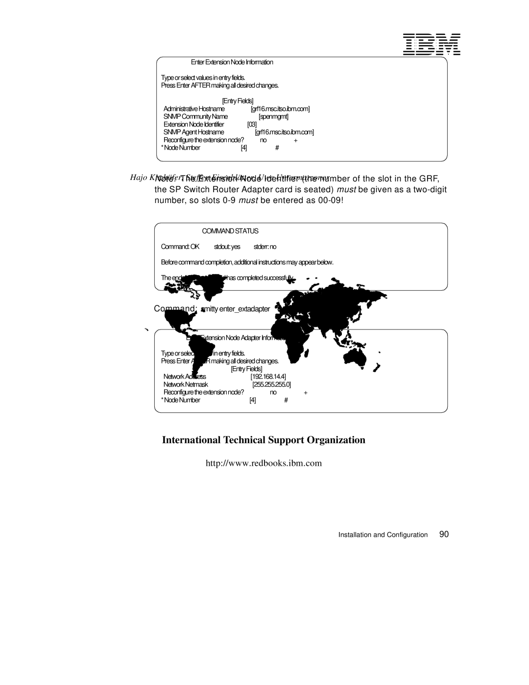 Lexmark IBM 9077 manual Command smitty enterextadapter 