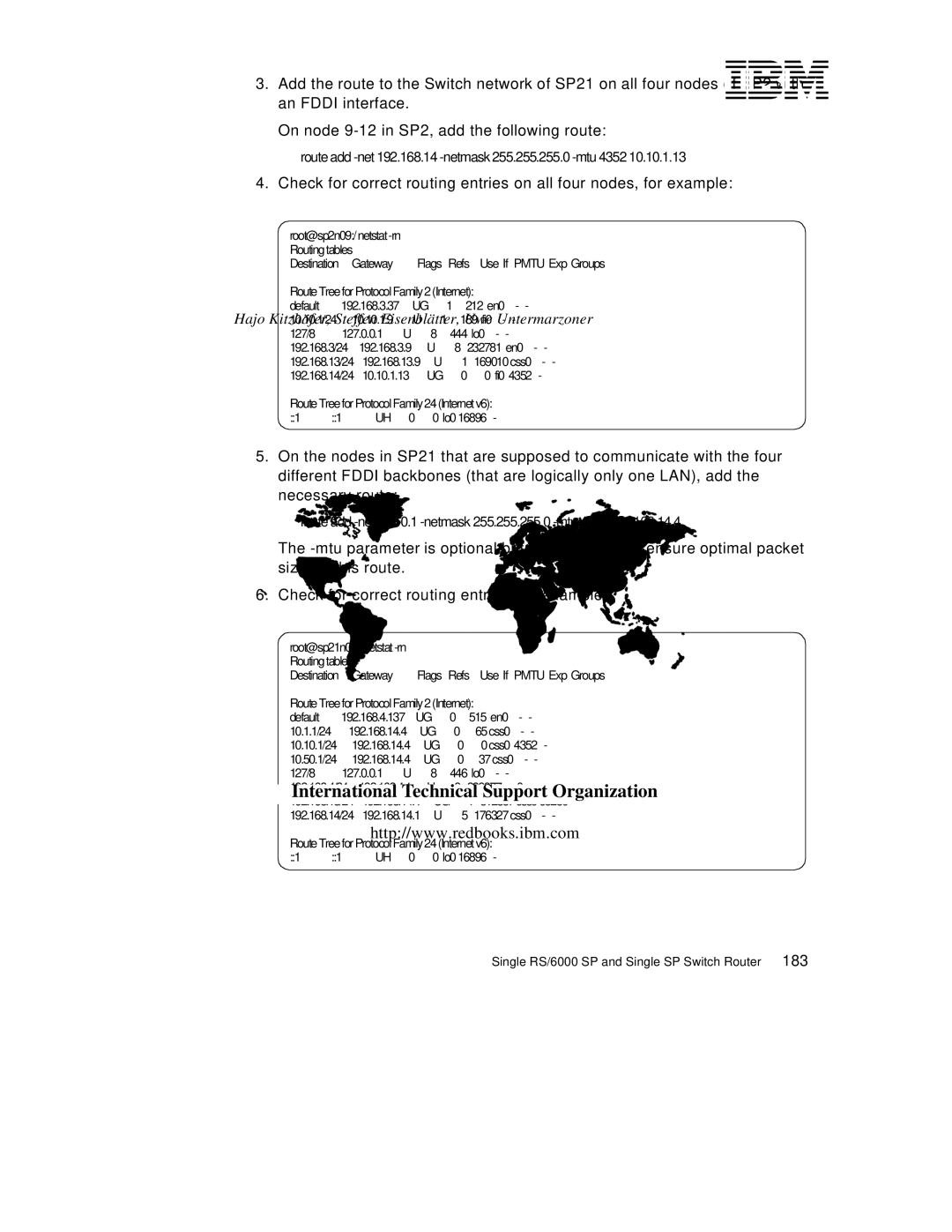 Lexmark IBM 9077 manual Route add -net 10.10.1 -netmask 255.255.255.0 -mtu 4352 