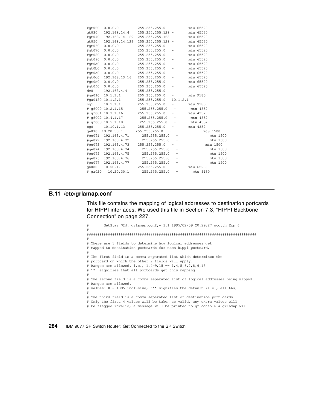 Lexmark IBM 9077 manual 11 /etc/grlamap.conf 