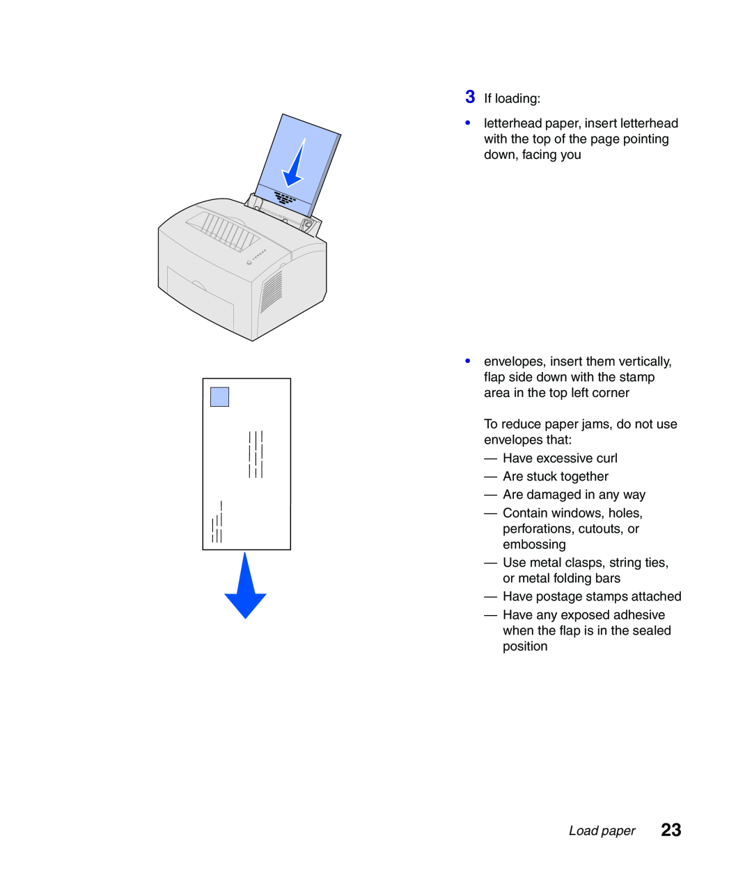 Lexmark Infoprint 1116 setup guide If loading, Load paper 