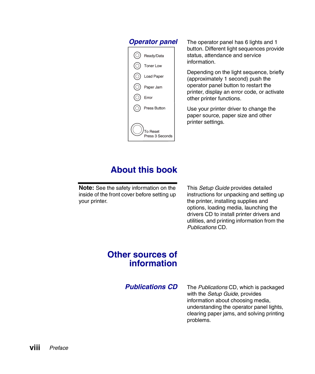 Lexmark Infoprint 1116 setup guide About this book, Other sources of information 