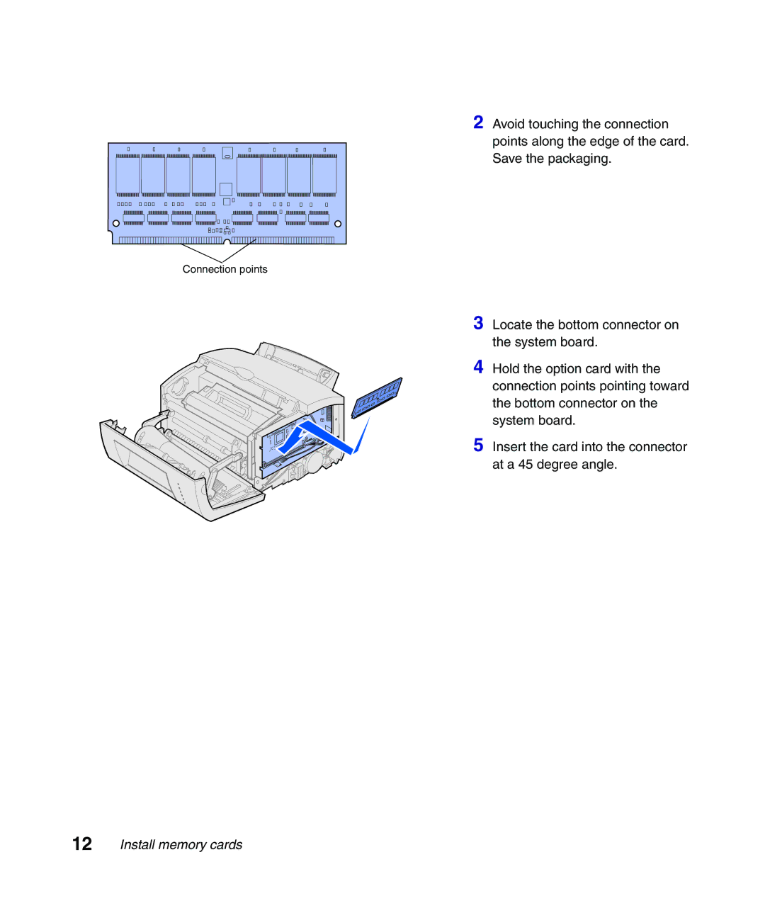 Lexmark Infoprint 1116 setup guide Connection points 