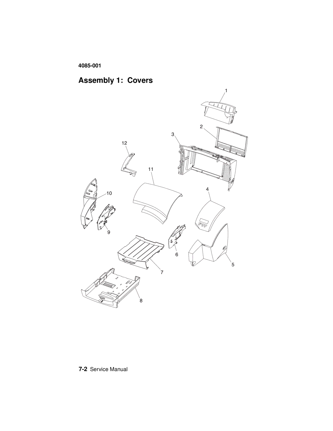 Lexmark J110, Printer manual Assembly 1 Covers 