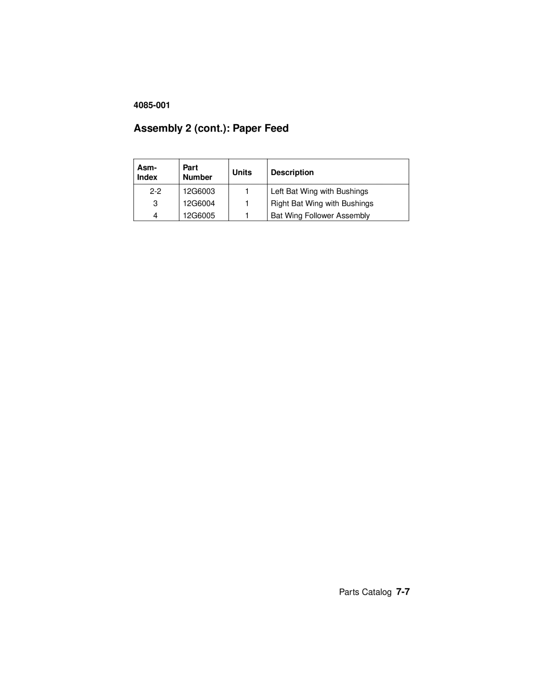 Lexmark Printer, J110 manual Assembly 2 cont. Paper Feed 