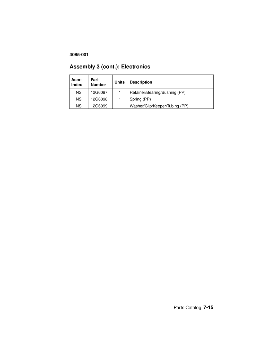 Lexmark Printer, J110 manual Assembly 3 cont. Electronics 