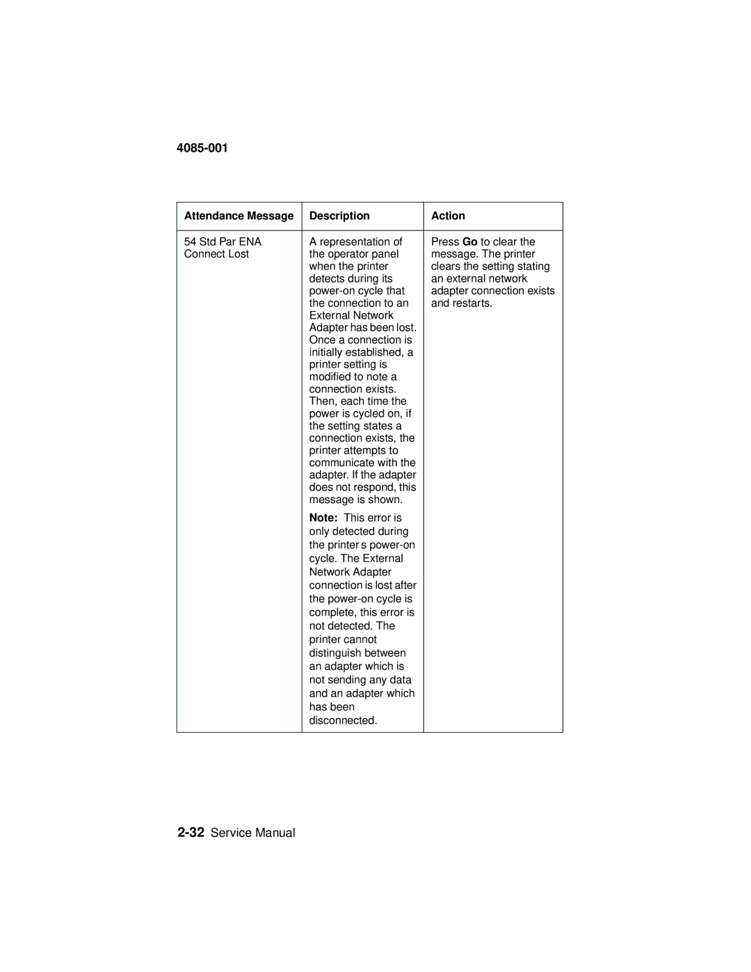 Lexmark J110, Printer manual 4085-001 