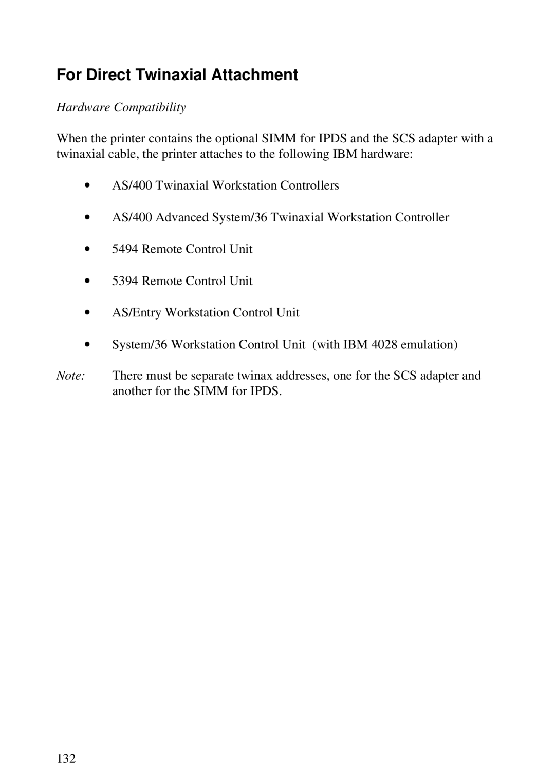 Lexmark K 1220, Se 3455 manual For Direct Twinaxial Attachment 