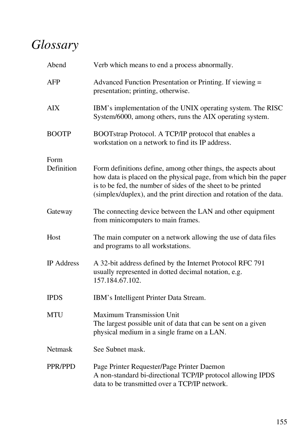 Lexmark Se 3455, K 1220 manual Glossary 