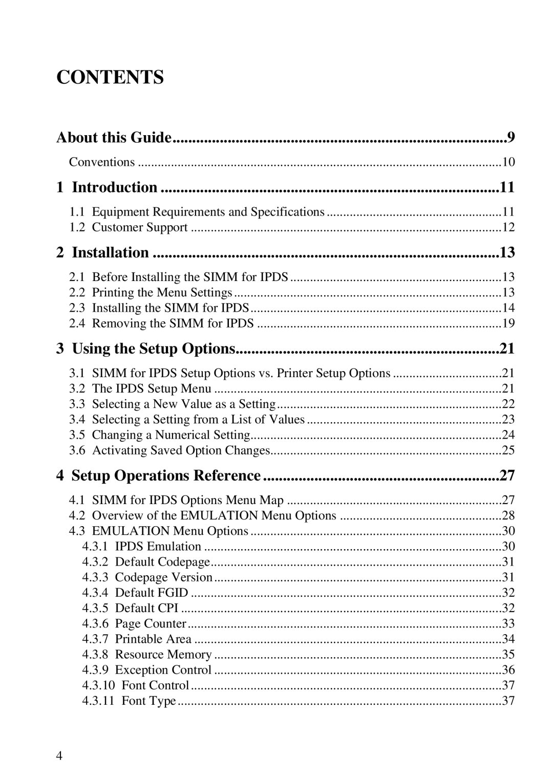 Lexmark K 1220, Se 3455 manual Contents 