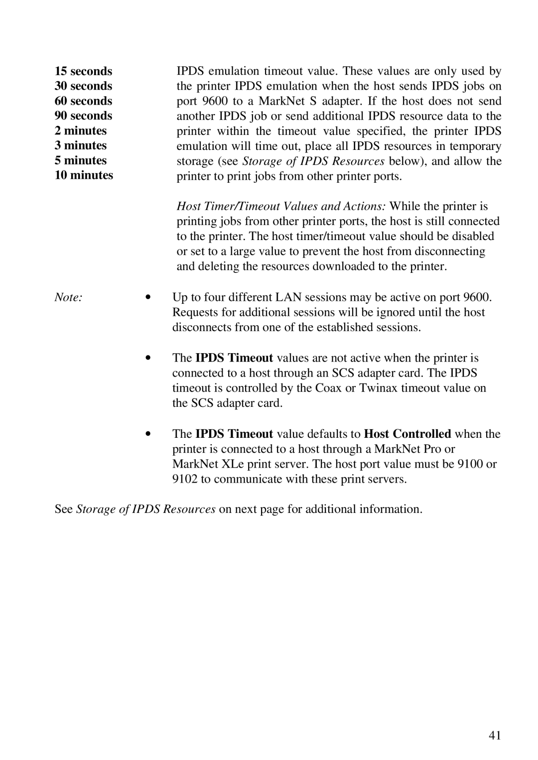 Lexmark Se 3455, K 1220 manual Seconds, Minutes 