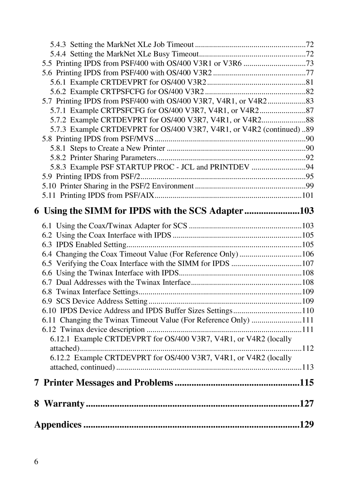 Lexmark K 1220, Se 3455 manual Using the Simm for Ipds with the SCS Adapter 103 