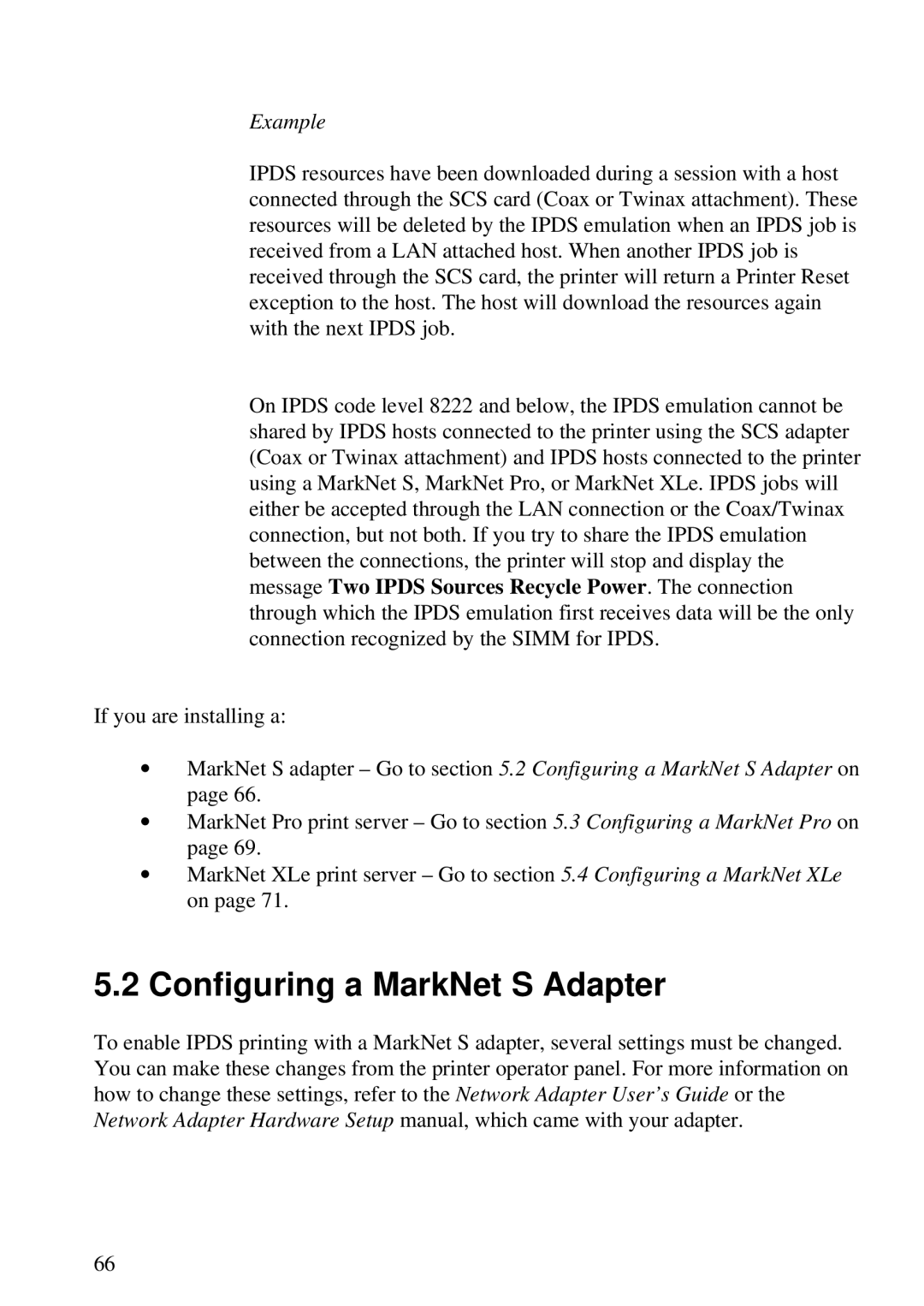 Lexmark K 1220, Se 3455 manual Configuring a MarkNet S Adapter 