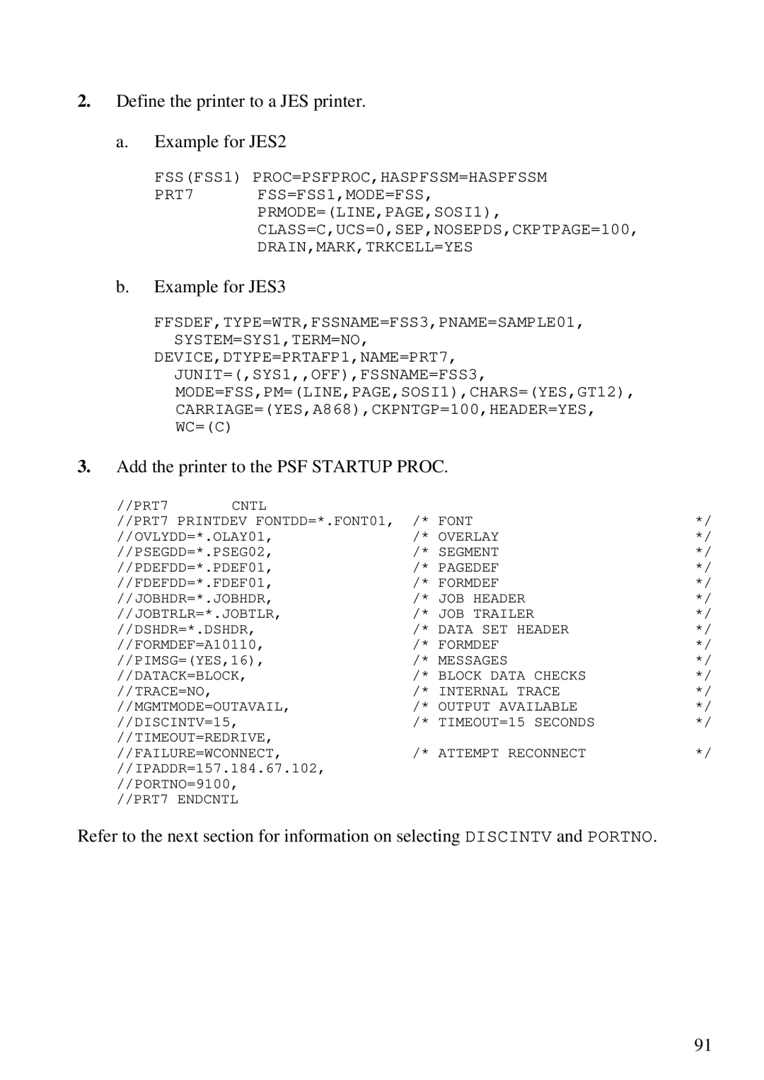 Lexmark Se 3455, K 1220 manual Define the printer to a JES printer. a. Example for JES2 