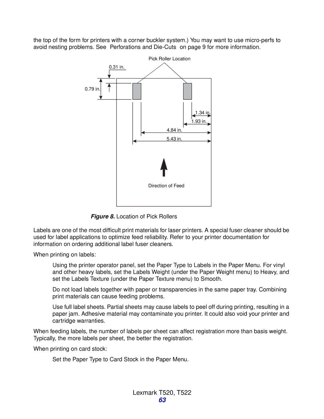 Lexmark Laser Printers manual Location of Pick Rollers 