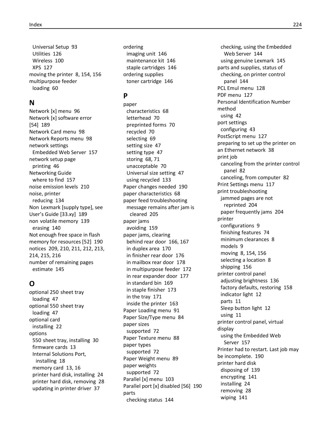 Lexmark M5163DN manual 