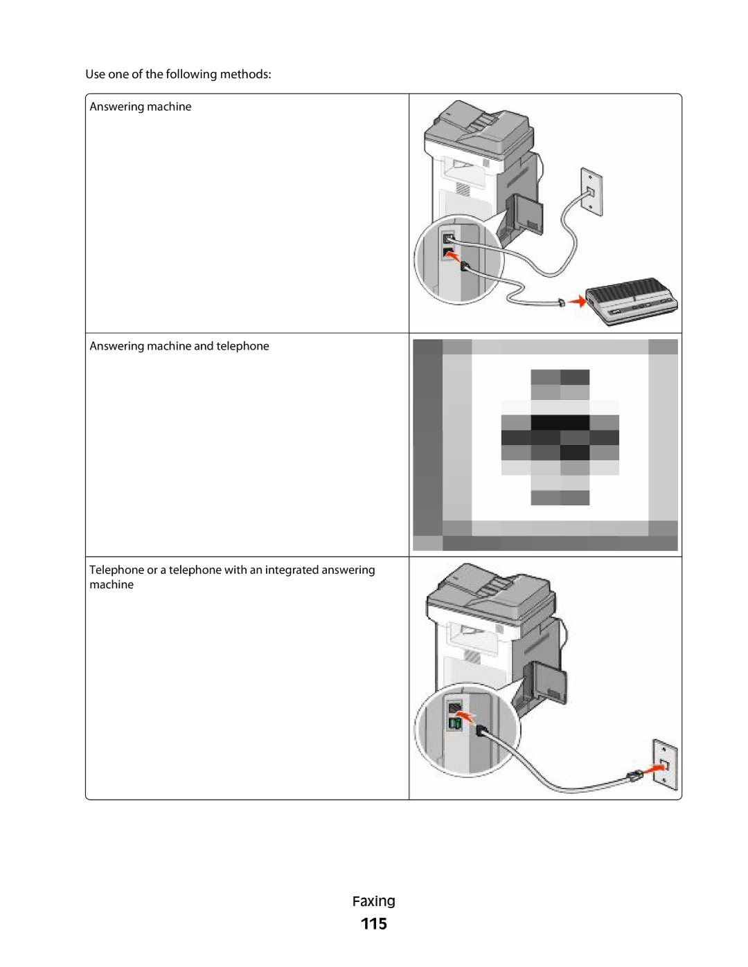 Lexmark MS00855, MS00859, MS00853, MS00850 manual 115, Use one of the following methods 