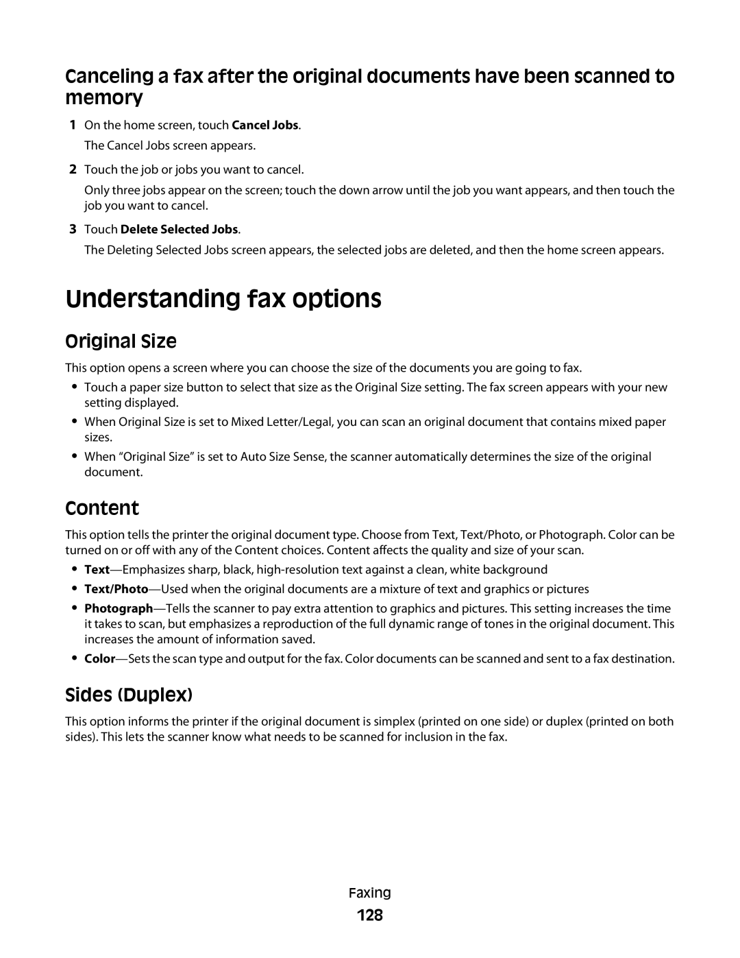 Lexmark MS00859, MS00853, MS00850, MS00855 manual Understanding fax options, 128 