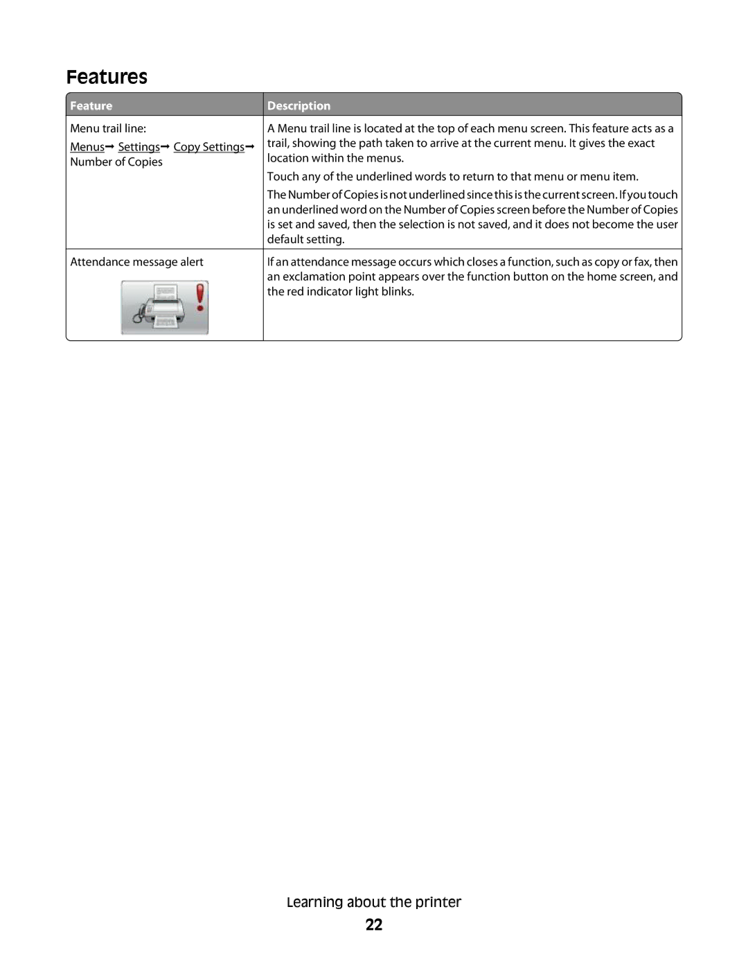 Lexmark MS00850, MS00859, MS00853, MS00855 manual Features 