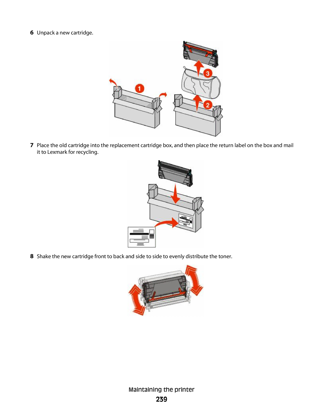 Lexmark MS00855, MS00859, MS00853, MS00850 manual 239 