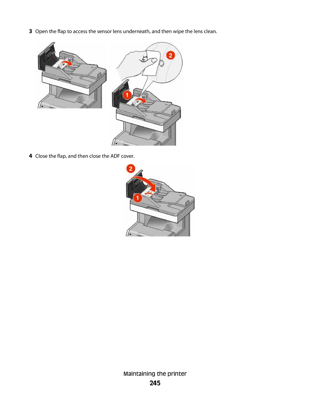 Lexmark MS00853, MS00859, MS00850, MS00855 manual 245 