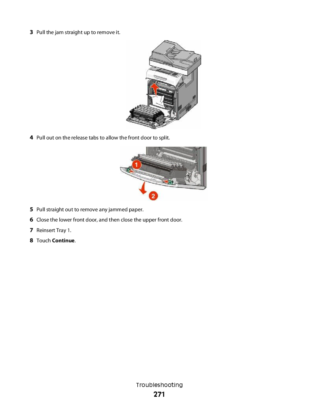 Lexmark MS00855, MS00859, MS00853, MS00850 manual 271 