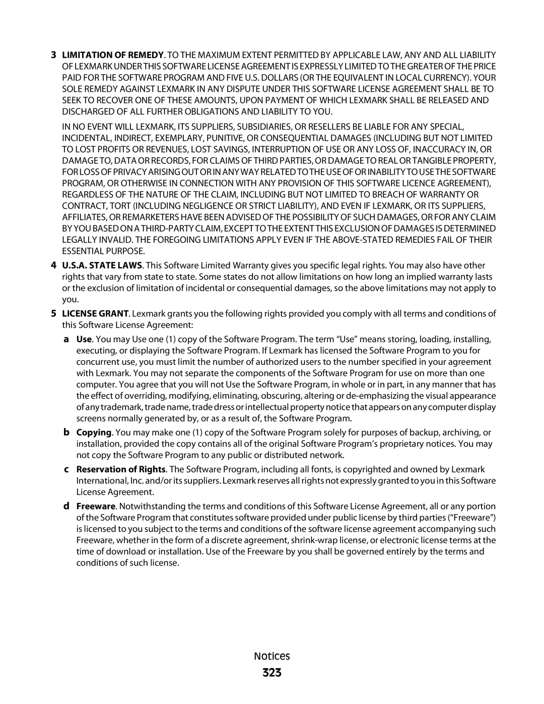 Lexmark MS00855, MS00859, MS00853, MS00850 manual 323 