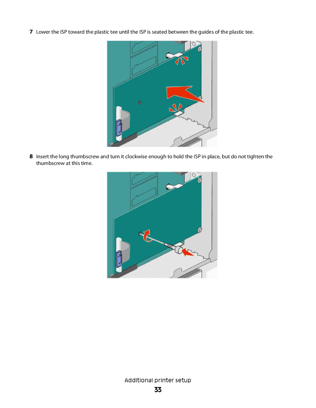 Lexmark MS00853, MS00859, MS00850, MS00855 manual Additional printer setup 