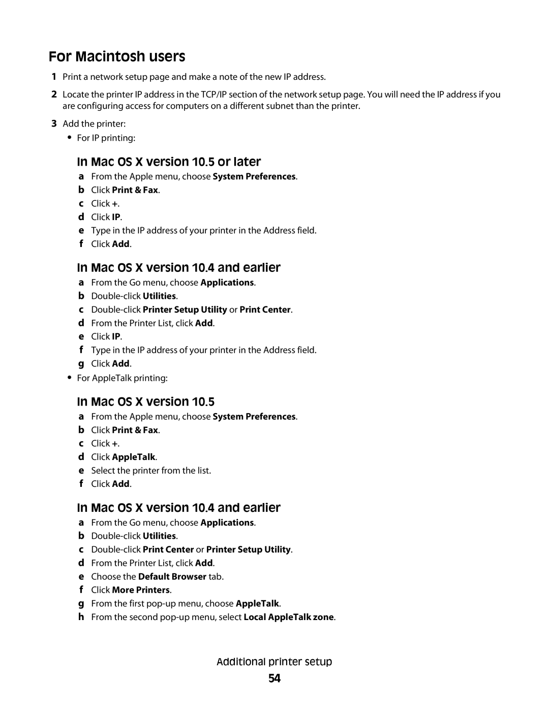 Lexmark MS00850, MS00859, MS00853, MS00855 manual From the Go menu, choose Applications Double-click Utilities 