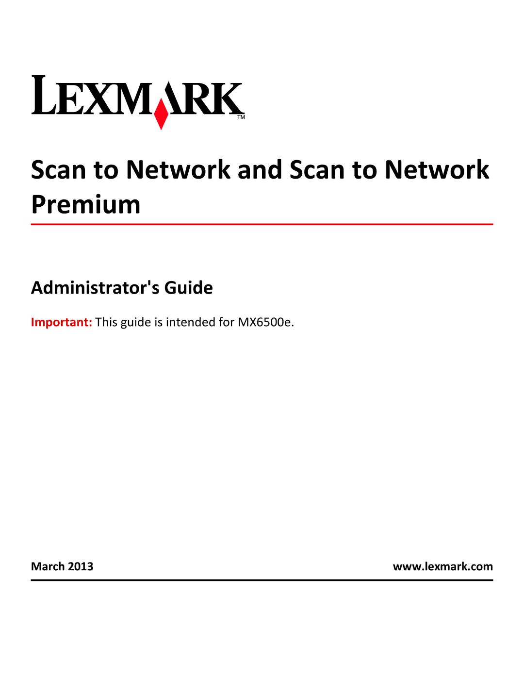 Lexmark MX6500E manual Scan to SharePoint, Administrators Guide 