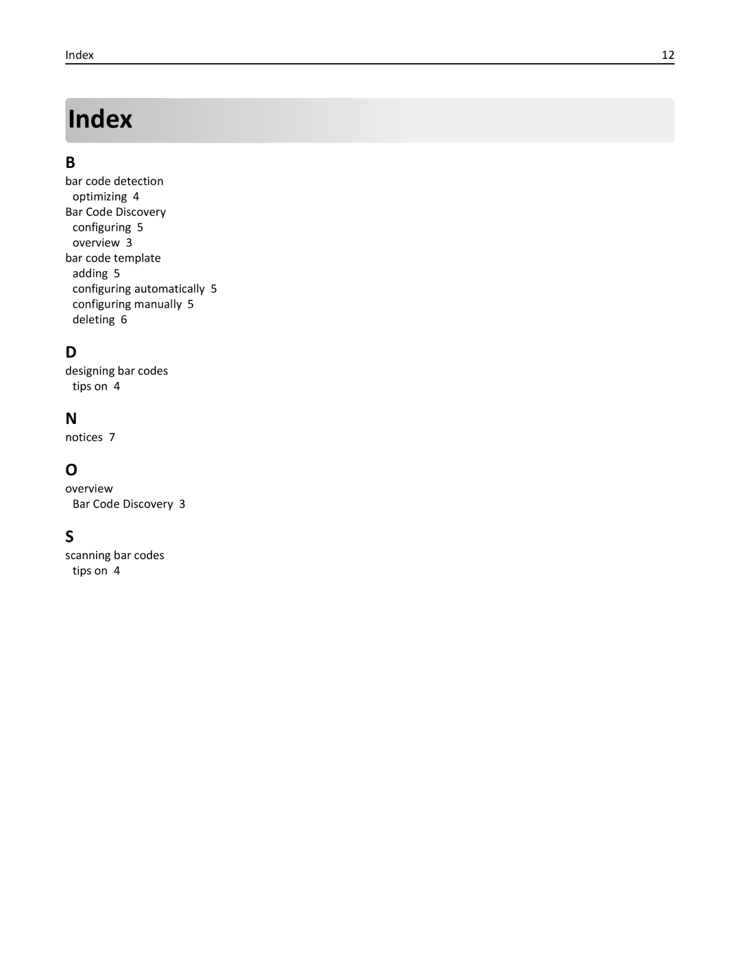 Lexmark MX6500E manual Index 