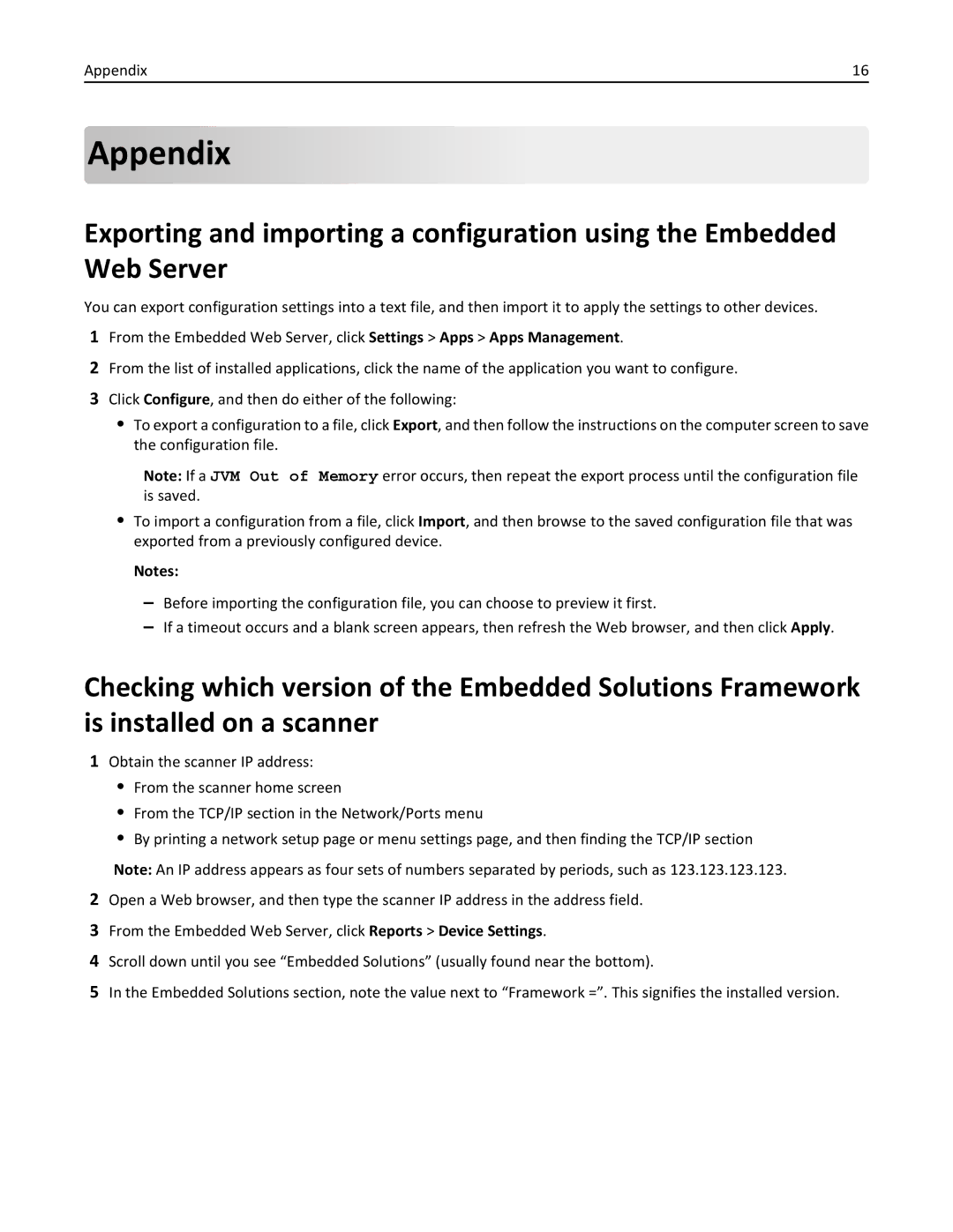 Lexmark MX6500E manual Appendix 