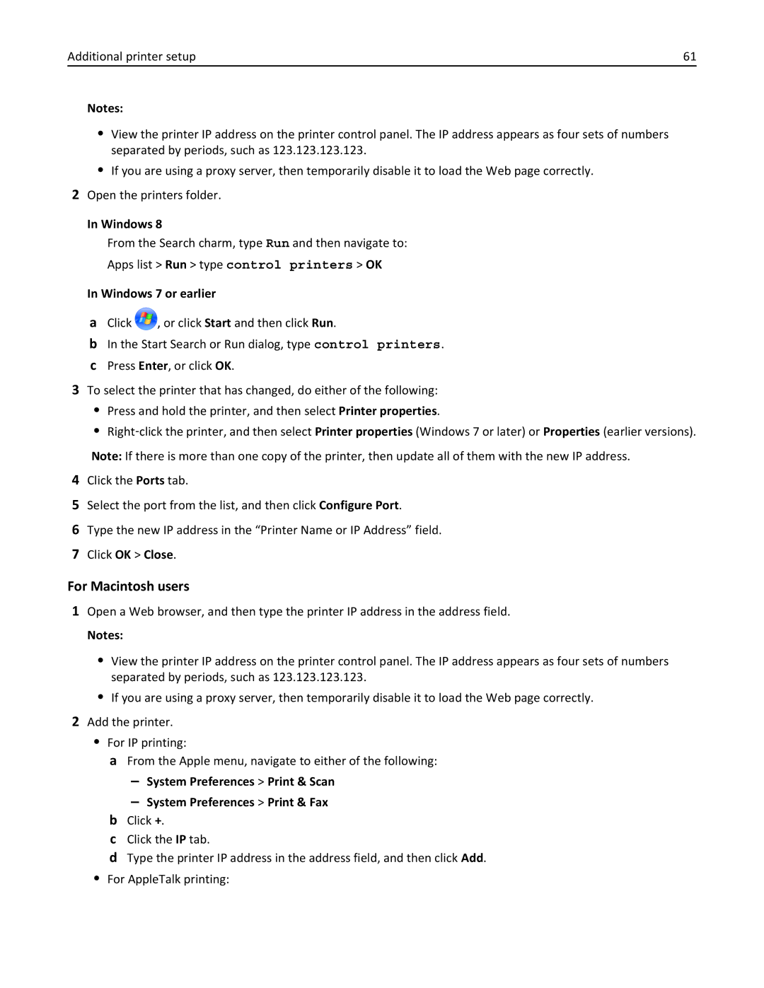 Lexmark MX710DE, MX711DTHE, MX711DE, 24T7406, 24T7401, 24TT204 manual For Macintosh users 