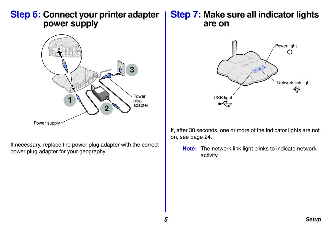 Lexmark N5 manual Connect your printer adapter power supply 