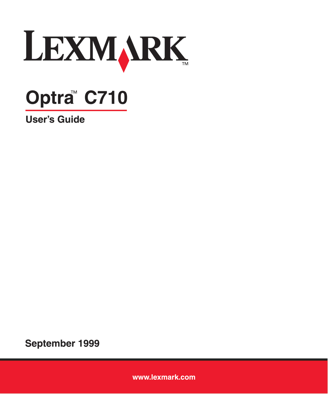 Lexmark Optra C710 manual 