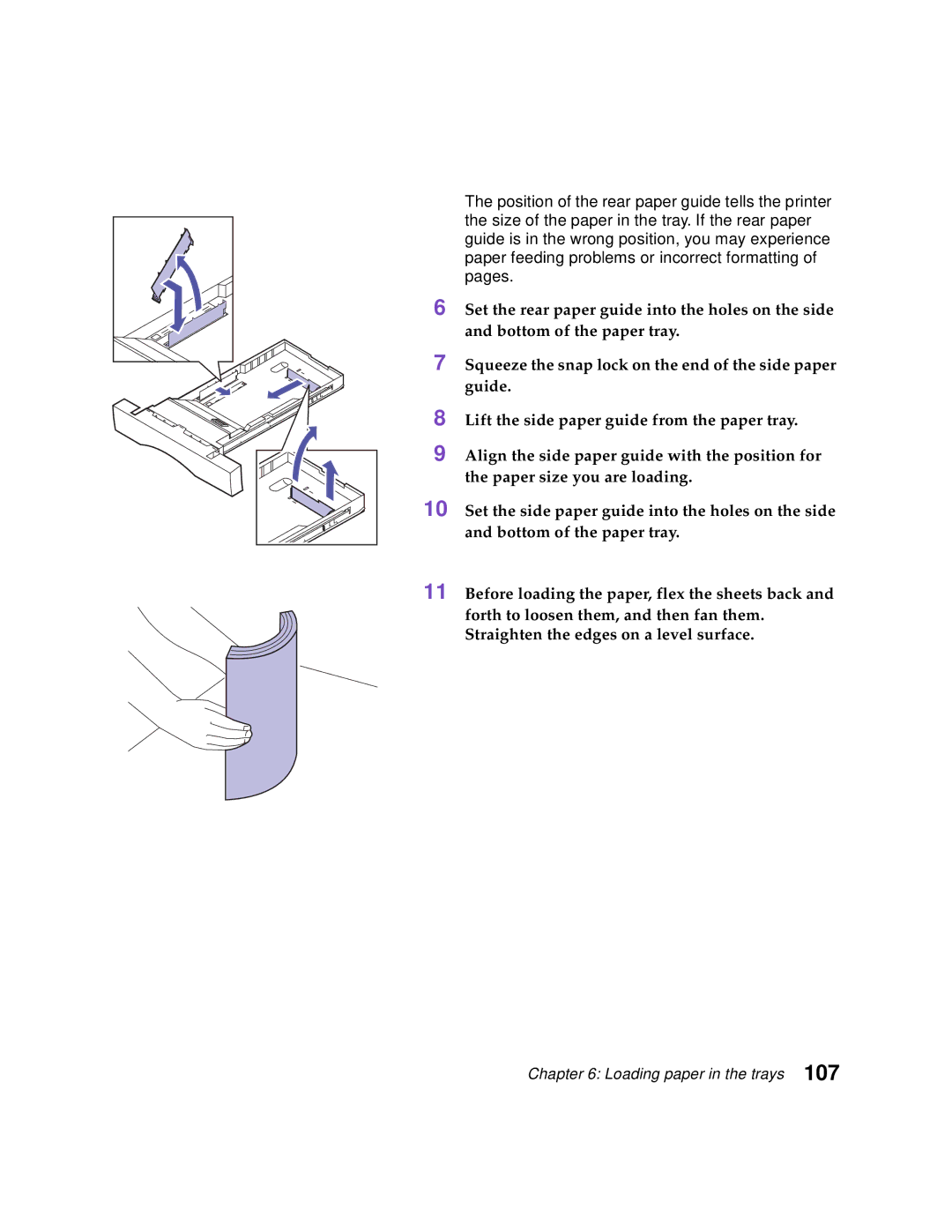 Lexmark Optra C710 manual Loading paper in the trays 